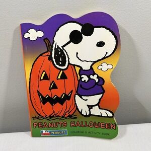 Peanuts Halloween Coloring Activity‎ Book Vintage Snoopy Unused New Old Stock